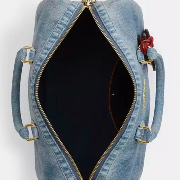 NWT Coach Loved Denim Large Rowan with all Charms included - Picture 3 of 8
